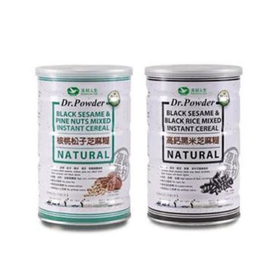 圖片 美好人生/(核桃松子+高鈣黑米)芝麻糊兩罐組